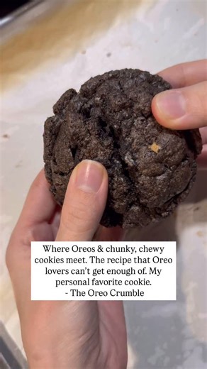I won’t lie… it’s my favorite cookie ever to eat. Just don’t tell the others🫣🤘🏼 Comment “Recipe” and I’ll send you the link to my store with this irresistible Oreo infused chunky cookie recipe. *Please note a food processor or blender is needed for this recipe* | It's Half Baked