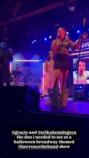 Gracie Lawrence and Erika Henningsen singing you'll be back - witth Jonathan Groff on FaceTime | thebroadwaywiz