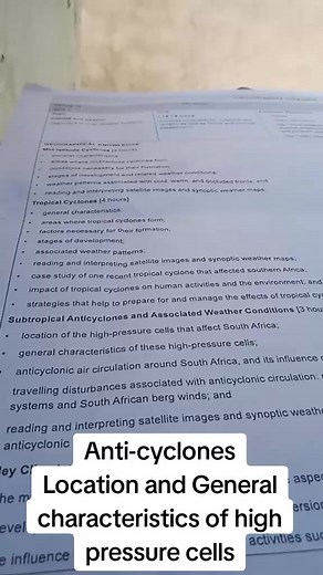 Anticyclones: Location and Characteristics for Grade 12