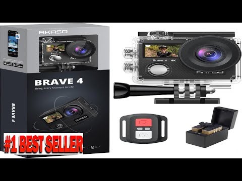 AKASO Brave 4 4K30fps 20MP WiFi Action Camera Ultra Hd with EIS - B076DD5JNS