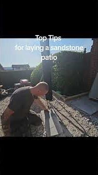 Top tips for laying a sandstone patio #paving #patios #backyardpatio