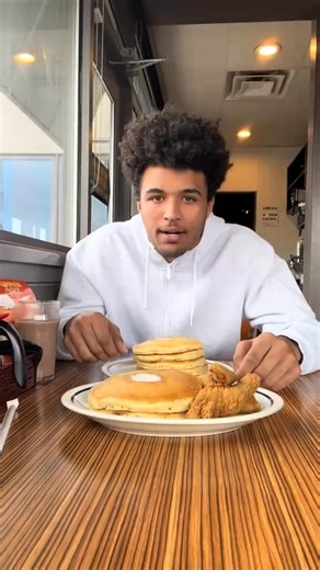 Heard of the 24-Hour IHOP Challenge? Watch @impossibleruns take it on and take down stacks and stacks of Bottomless Pancakes. | IHOP