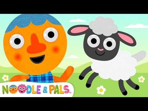 Noodle Had A Little Lamb 🐑 | Preschool Nursery Rhymes | Noodle & Pals