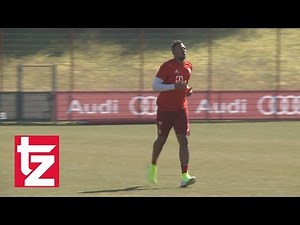 FC Bayern München - Jerome Boateng: Bilder vom Lauftraining an der Säbenerstraße