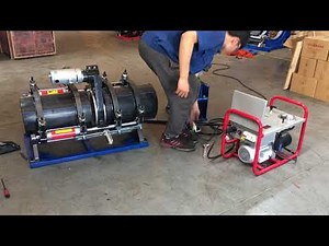 SUD90-315 HDPE butt welder welding operation