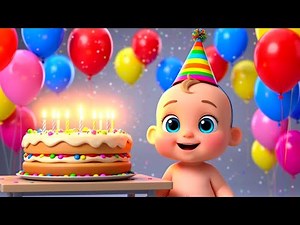 🎂 Happy Birthday Song for Kids! 🎈 Animated Baby Birthday Celebration 🥳