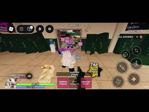 roblox hunty zombie dagger mastery 100 4th move showcase
