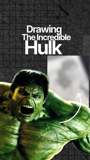 The Incredible Hulk Drawing | Marvel Hulk Drawing #shorts