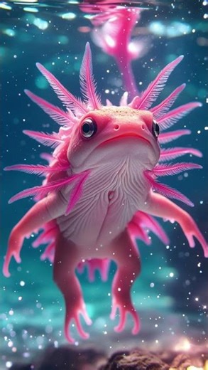 🌊 The Mysterious Axolotl – The Walking Fish 🐟✨