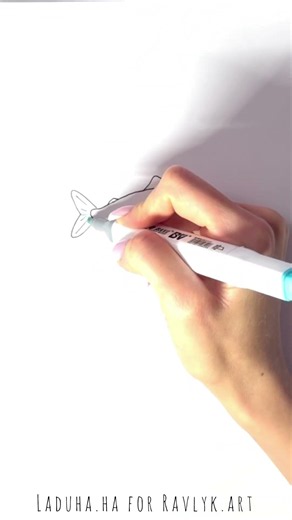 🐟🌊 Ocean Fish Art Creation 🎥 Easy Sea Animal Drawing 🖌️ #shorts #drawing #RavlykArt