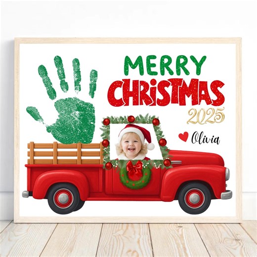 Christmas Handprint Art, Christmas Gift Keepsake for Parents, Toddlers Baby Kindergarten Preschool Prek Daycare Activity Christmas Printable - Etsy