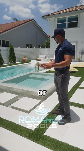 Romance Pools on Instagram: "Combining light color tones can create a clear, bright, and refreshing look. Let's the pros at Romance Pools design and build your very own Santorini style pool! #santorinivibes #dreampool #poolbuilder #pooldesigner #poolconstruction #luxurypools #poolinspo #romancepools"
