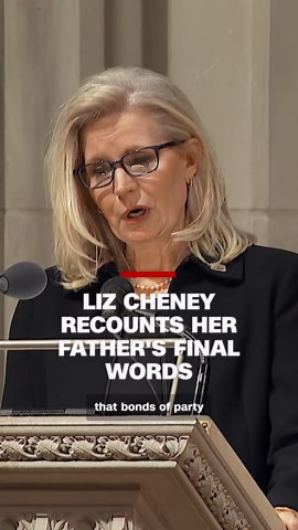 Liz Cheney recounts her father's final words
