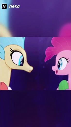 Pinkie being happy with Princess Skystar mlp edit 🌈💖💔🌈🌟🎊