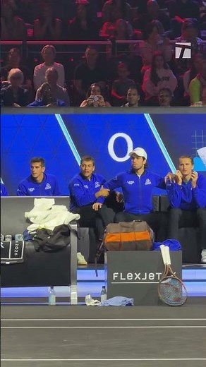 The benches are unmatched 🤯 #lavercup #tennis #lol #teams