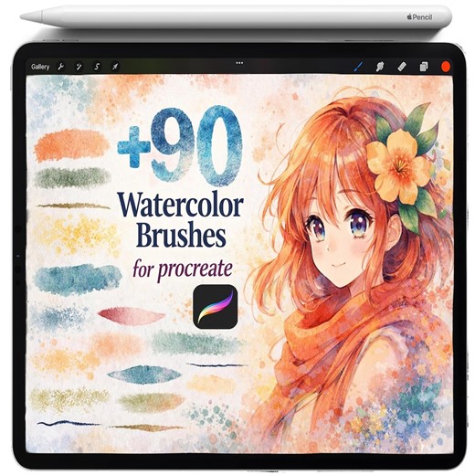Watercolor Brushes for Procreate, Procreate Wet Watercolor Texture Brushes, Procreate Realistic Watercolor Brushes, Wet on Wet Watercolor - Etsy