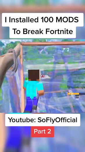 I Installed 100 MODS To Break Fortnite #fortnitemod #fortnitehacker #fortnitechapter4 #soflyofficial