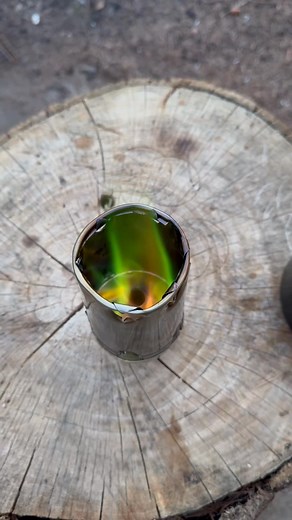 Simple alcohol stove and perfect stand #outdoors #survival #bushcraft #camping | David in the wild