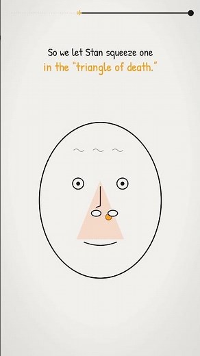 Never Pop a Pimple in the "Triangle of Death" #shorts #science #health