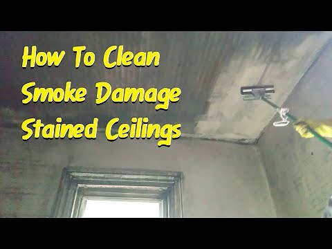How To Clean Fire Smoke Damage and Soot Off Of the Ceiling, Renovate A House After A Fire