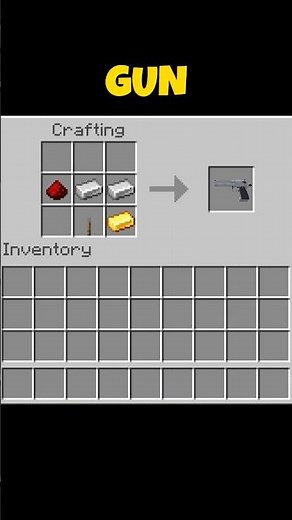 How To Craft Gun In Minecraft #minecraft #short