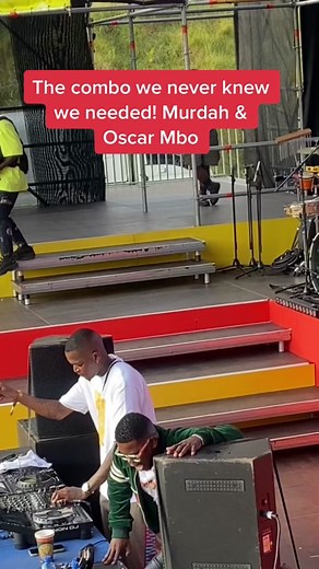 The combo we never knew we needed! @murdahbongz & @oscarmbo #CottonFest #oscarmbo #murdahbongz #dancing #Mohiganbros #afrotech #FeelGoodMusic #yfm #fyp #southafrica