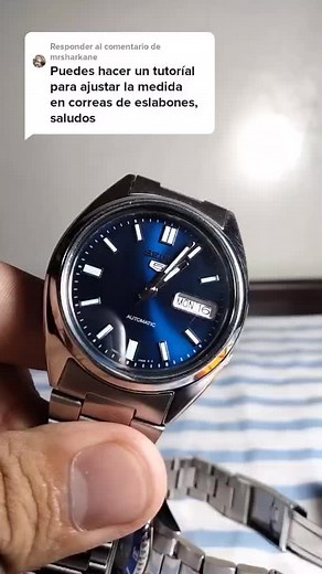 Responder a @mrsharkane Tutorial para ajustar el brazalete de tu reloj #reloj #relojes #watch #fypシ