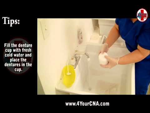 Instructional Video for Provide Mouth Care for Resident with Dentures