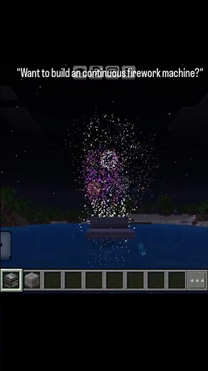 The Best Continuous Firework Machine! 🎆(14/30) #minecraft
