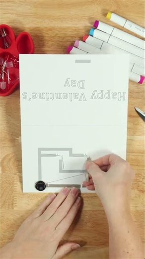 Harry Potter Valentine's Card #shorts #diycrafts #papercircuit #diy #stem #valentine #valentinesday