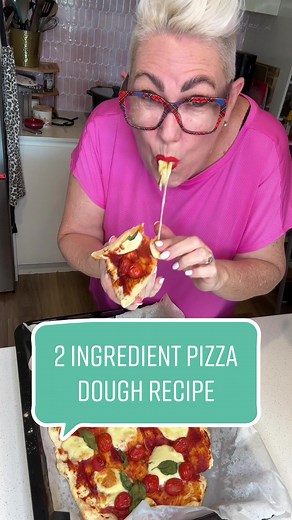 🍕🎉 Calling all pizza lovers! 🎉🍕 Looking for a quick and easy homemade pizza dough recipe? Look no further! 🙌🏼😋 I've got the perfect two-ingredient pizza dough recipe for you: self-raising flour and natural or Greek yoghurt! 🥣✨ Simply mix together 2 cups of self-raising flour and 2 cups of yoghurt, knead until it forms a smooth ball, and voila! 🍞✨ To create the pizza base, just press the dough into your desired shape with your fingers. It's super soft and oh-so-easy to work with! 😍👌🏼 
