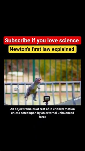 Newton's first law explained