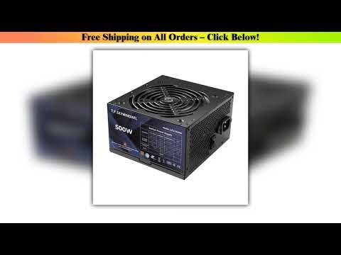 500W Power Supply 80 Plus Bronze ATX PSU Non Modular Full Voltage 110/220V Active PFC for Desktop