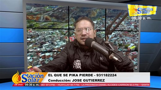 🔴𝗘𝗡 𝗩𝗜𝗩𝗢 || 𝗘𝗟 𝗤𝗨𝗘 𝗦𝗘 𝗣𝗜𝗞𝗔 𝗣𝗜𝗘𝗥𝗗𝗘 𝟭𝟴-𝟬𝟮-𝟮𝟬𝟮𝟲 Radio Estación Solar - Cerro de Pasco: 89.7 FM. Canal 30 – Cable ANDINA Canal 31.3 – Cable VIVE https://radiotvestacionsolar.com/radio-estacion-solar/ FILIALES: Oxapampa 91.7 FM Daniel A. Carrión 93.3 FM Paucartambo 97.3 FM Huayllay 95.7 FM Huariaca 102.3 FM Villa Rica 89.7 FM Puerto Bermúdez 89.7 FM Santa Ana de Tusi 105.3 FM Carhuamayo – Junin 104.1 FM Quieres anunciar, vender tu negocio o contratar publicidad comuníc