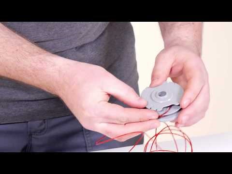 How to change the spool & line and the spool cap on a Flymo grass trimmer