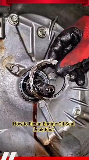 ​How to Fix an Engine Oil Seal Leak Fast #shorts #tips
