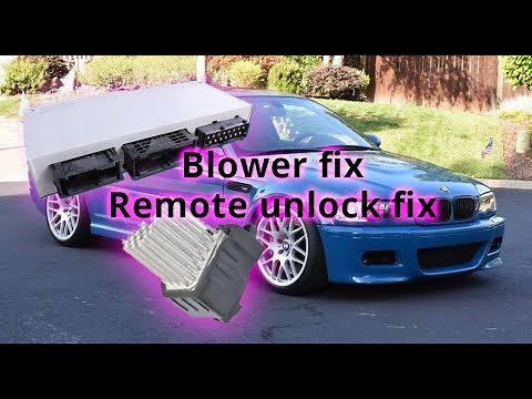 BMW E46 GM5 MODULE and BLOWER MOTOR RESISTOR replacement