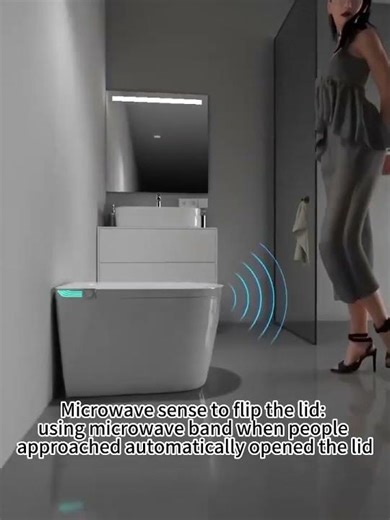 Elongated Smart Tankless Toilet with Bidet Built in, One Piece Toilet with