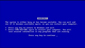 不同Windows蓝屏发展史