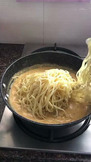 Béchamel Sauce Spaghetti #short