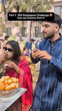 100 Golgappa Challenge With a Friend | Who Will Win? 🌶️🔥 #short #shorts