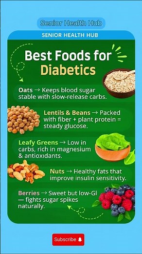 Top 5 Best Foods for Diabetics (Senior-Friendly Guide)