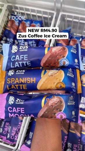 New Zus Coffee X Farm Fresh Ice Cream @ RM4.90 🥛 Spanish Latte 🍫 Cafe Mocha ☕️ Cafe Latte 📍Available at selected FamilyMart outlet 👉 FamilyMart M Astra Setapak