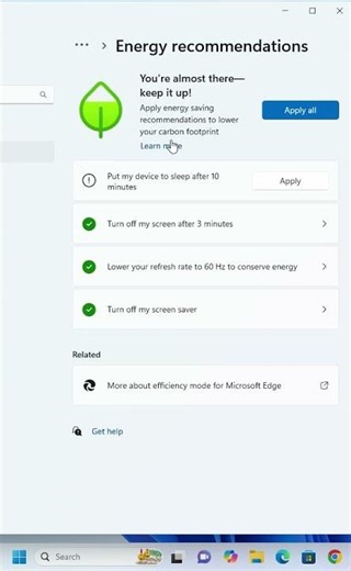 How to turn off my screen after 5 minutes in windows 11