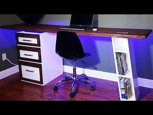 Como Construir un Escritorio de Madera Moderno!