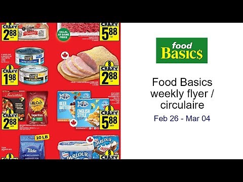 Food Basics weekly flyer / circulaire Feb 26 - Mar 04