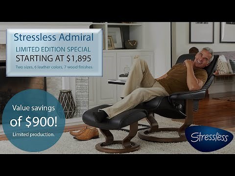 Stressless Admiral Recliner - Featured Stressless Recliner by Designer Home Comfort
