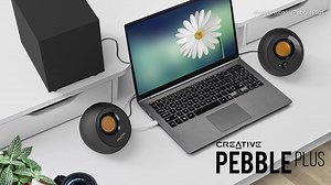 Creative Pebble Plus - everything you love about our best-selling Pebble speakers, now with a subwoofer! https://creative.com/PebblePlus | Creative Labs | Facebook