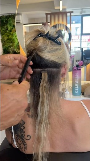 Tape-In Hair Extensions Application #hairextensions