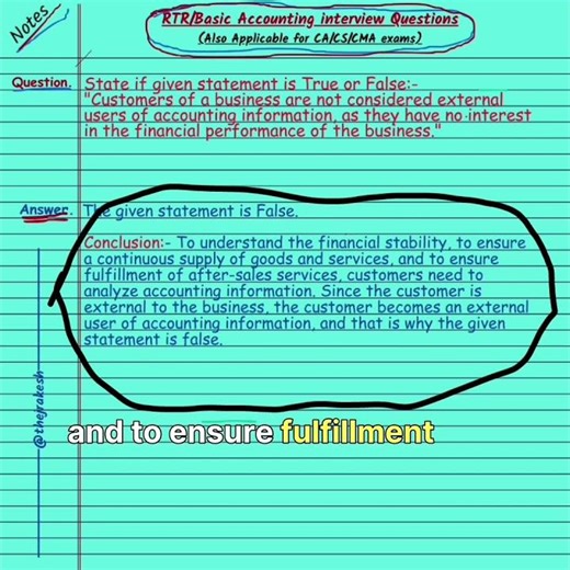 Accounting update | Why customers uses financial data of seller - Summary |